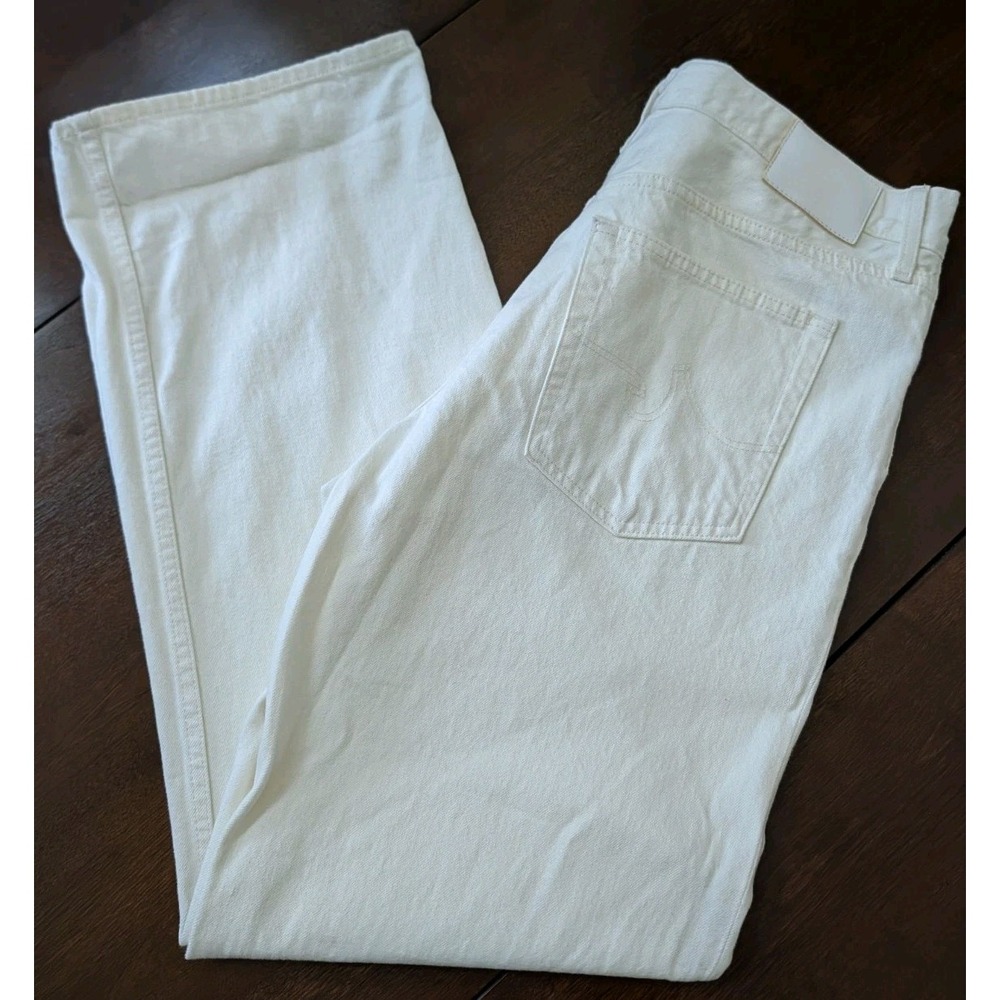 AG Adriano Goldschmied Billie Relaxed Straight Jeans Wos 31(36) Off White Denim